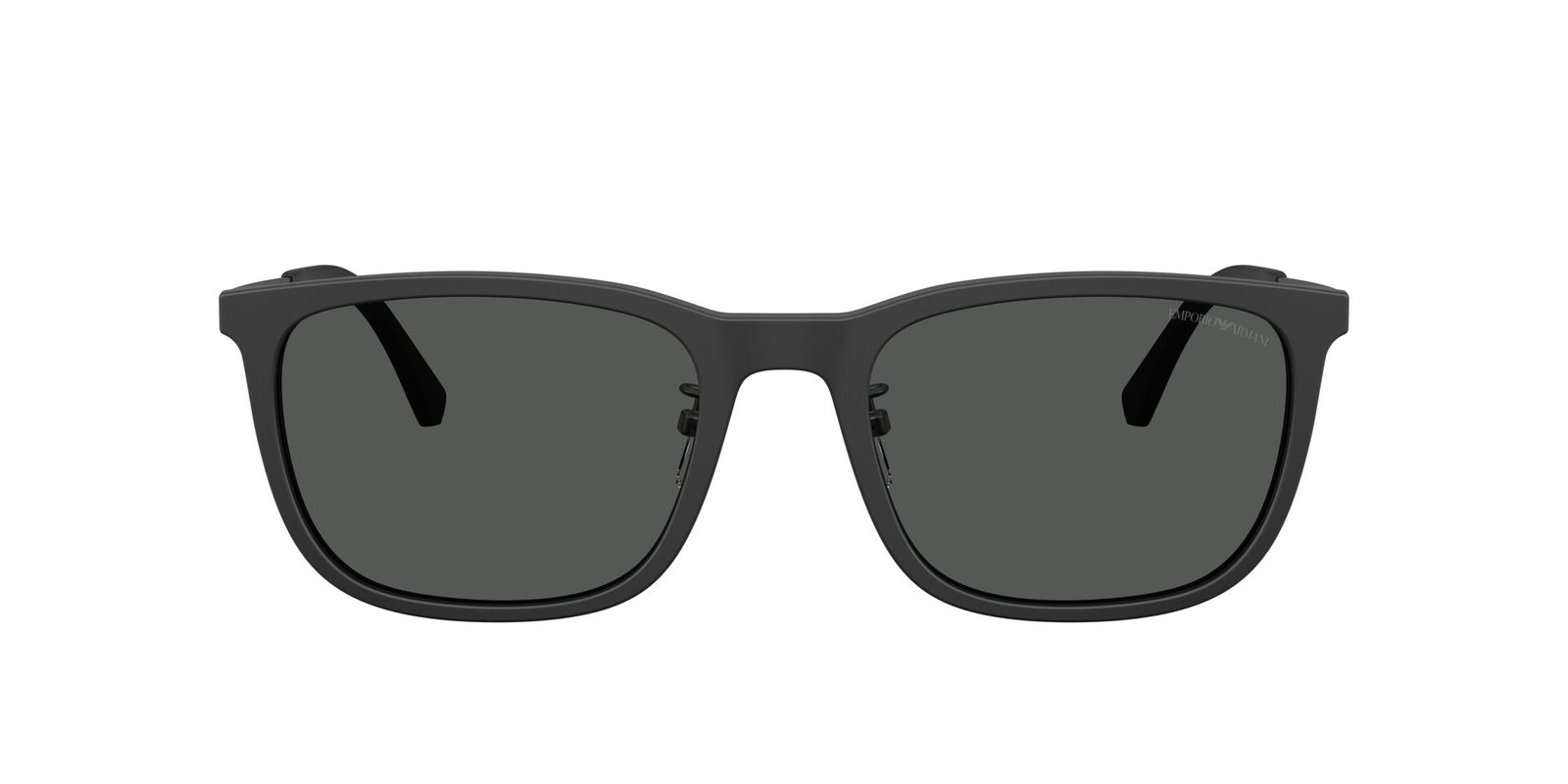 Das Bild zeigt die Emporio Armani Sonnenbrille EA4275D in mattschwarz von vorne.